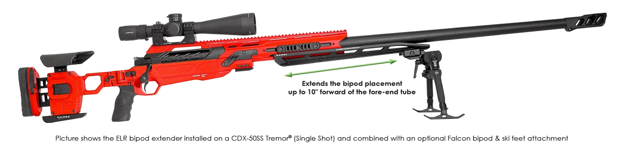 ELR Bipod Extender Cadex