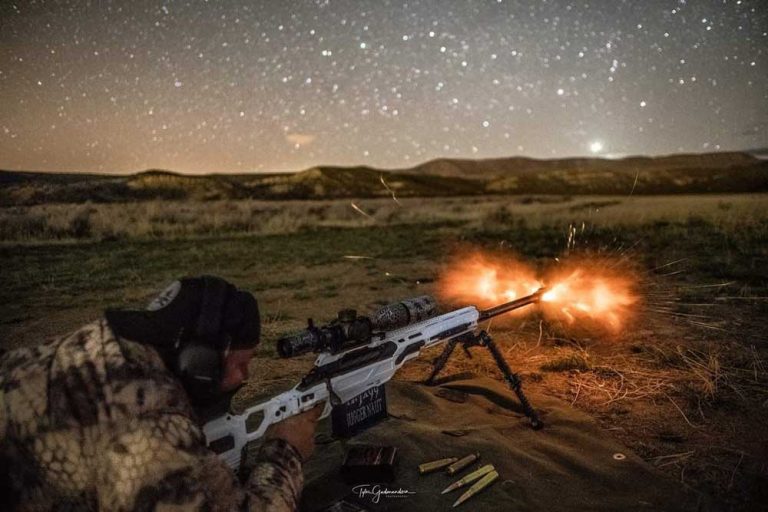 Amazing optical illusion and effect of a 808 grain Lehigh solid bullet exiting the barrel