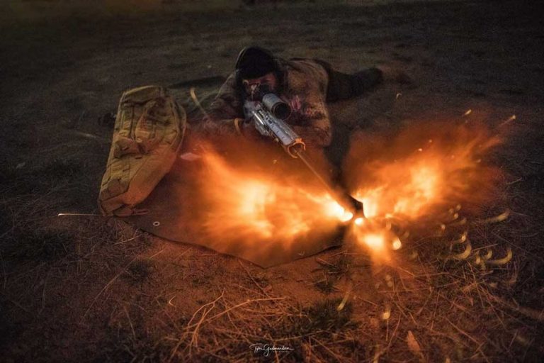 Amazing optical illusion and effect of a 808 grain Lehigh solid bullet exiting the barrel