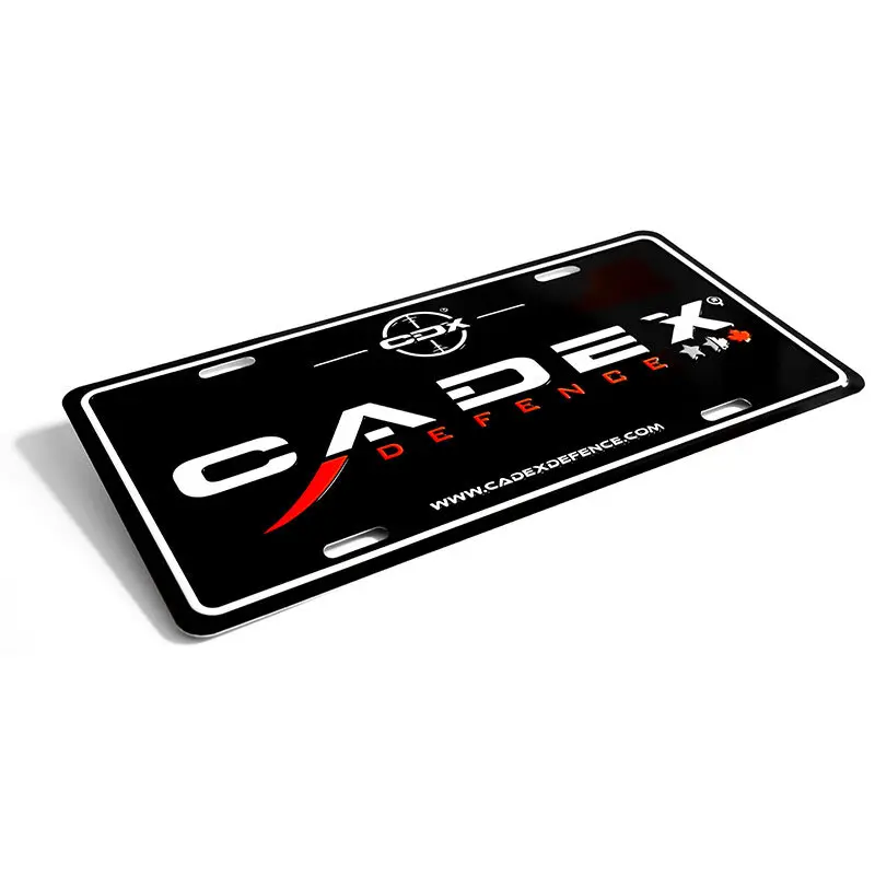 Cadex collectible car plate
