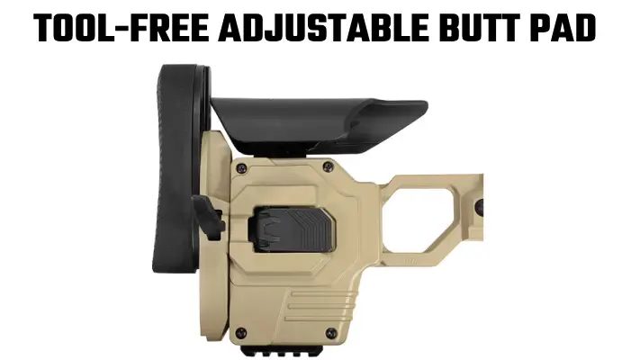 CDX-40-TOOL-FREE ADJUSTABLE BUTT PAD-m