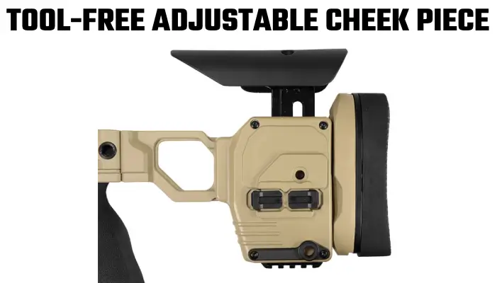 CDX-40-TOOL-FREE ADJUSTABLE CHEEK PIECE-m